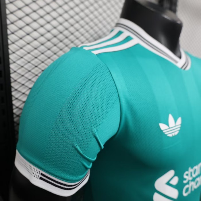 Player Version 2025-2026 Liverpool Third Away Green Soccer Jersey Football Shirt