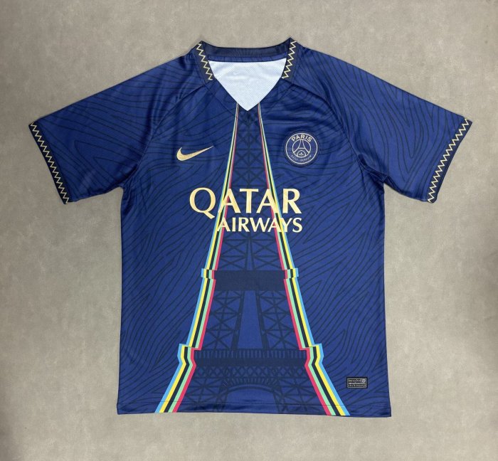 Fan Version 2025-2026 PSG Blue Special Edition Soccer Jersey Paris Football Maillot