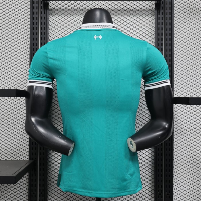 Player Version 2025-2026 Liverpool Third Away Green Soccer Jersey Football Shirt