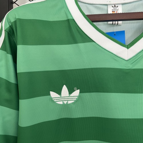 Retro Jersey 1984 Germany Away Green Vintage Soccer Jersey