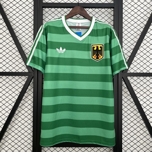 Retro Jersey 1984 Germany Away Green Vintage Soccer Jersey