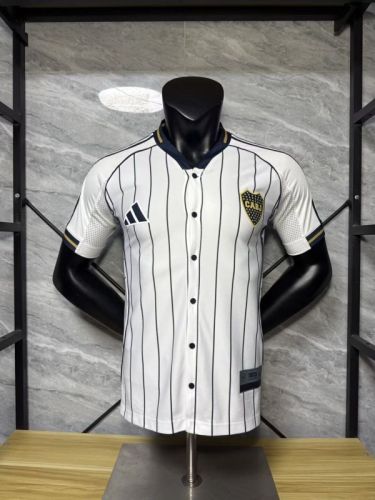 Player Version 2025-2026 Boca Juniors White MLB Jersey Baseball Shirt