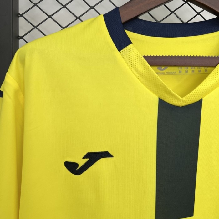 with LALIGA Patch Fans Version 2024-2025 Villarreal Home Soccer Jersey Football Shirt