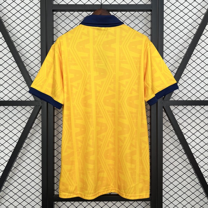 Retro Jersey 1991 Lazio Away Yellow Soccer Jersey Vintage Football Shirt