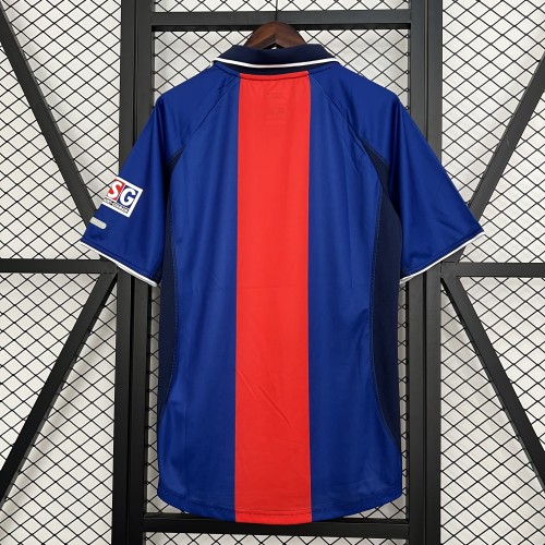 Retro Jersey 2000-2001 PSG Home Soccer Jersey Vintage Paris Football Maillot