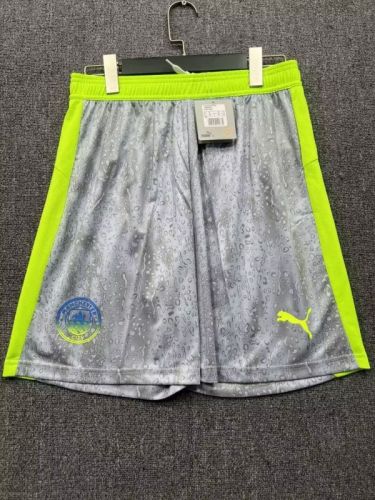 Fan Version 2025-2026 Manchester City Third Away Grey Soccer Shorts Football Shorts
