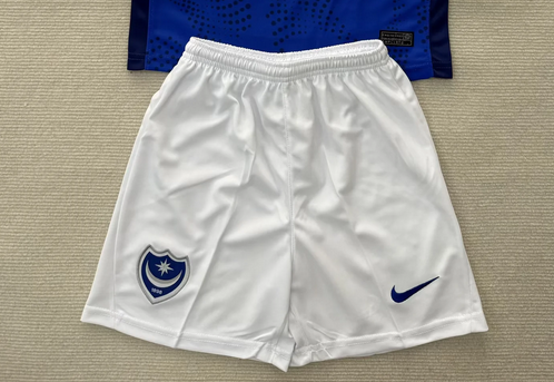 Fan Version 2025-2026 Portsmouth Home Soccer Shorts Football Shorts