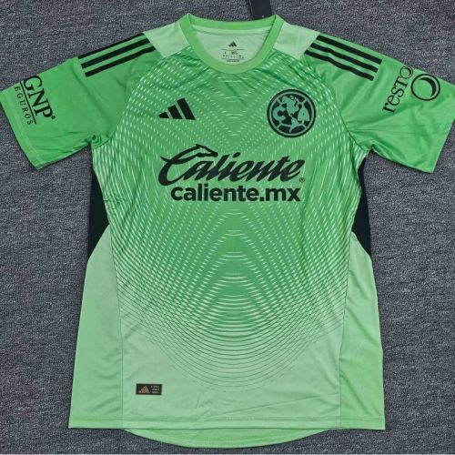 Player Version 2025-2026 Club America Aguilas Black/Grey Goalkeeper Soccer Jersey Football Shirt