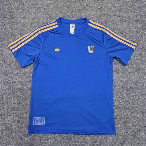 Fan Version 2025-2026 Tigres UANL Blue Icon Soccer Jersey Football Top