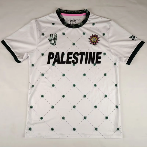Fan Version 2025-2026 Palestine White/Green Special Edition Soccer Jersey FC Palestina Football Shirt