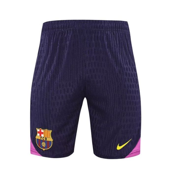 Player Version 2025-2026 Barcelona Dark Purple Soccer Training Shorts Football Shorts