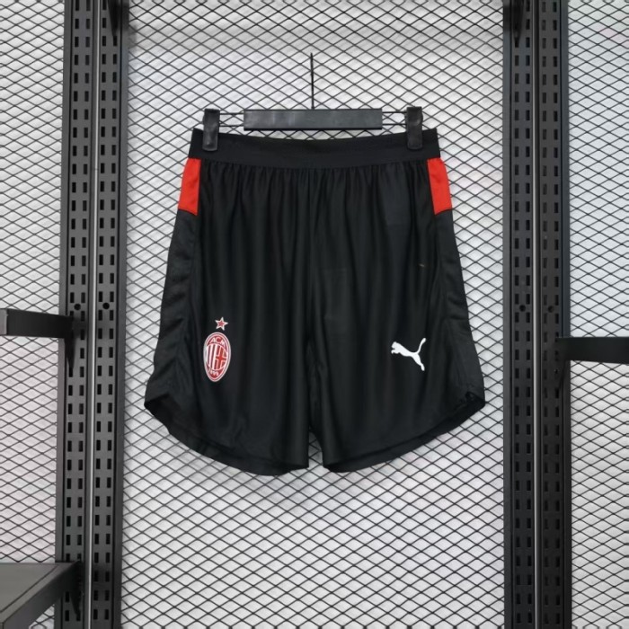 Player Version 2025-2026 Ac Milan Home Soccer Shorts Football Shorts