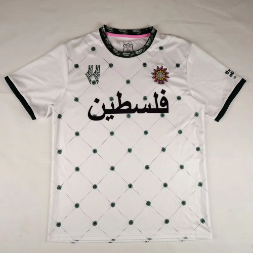 Fan Version 2025-2026 Palestine White/Green Special Version Soccer Jersey FC Palestina Football Shirt
