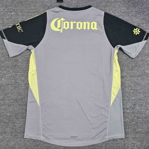 Player Version 2025-2026 Club America Aguilas Black/Grey Goalkeeper Soccer Jersey Football Shirt