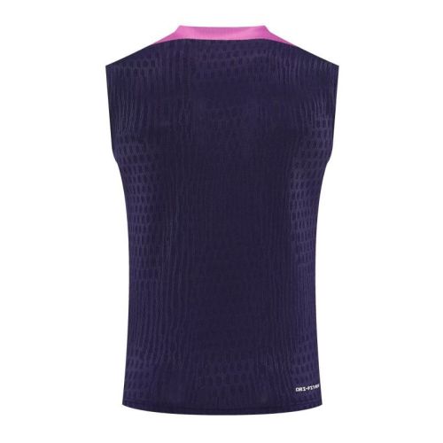 Barca Camisetas de Futbol Player Version 2025-2026 Barcelona Dark Purple Soccer Training Vest