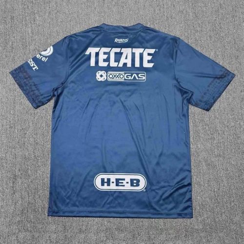 Fans Version 2025-2026 Monterrey Dark Blue Soccer Training Jersey Menterrey Football Shirt