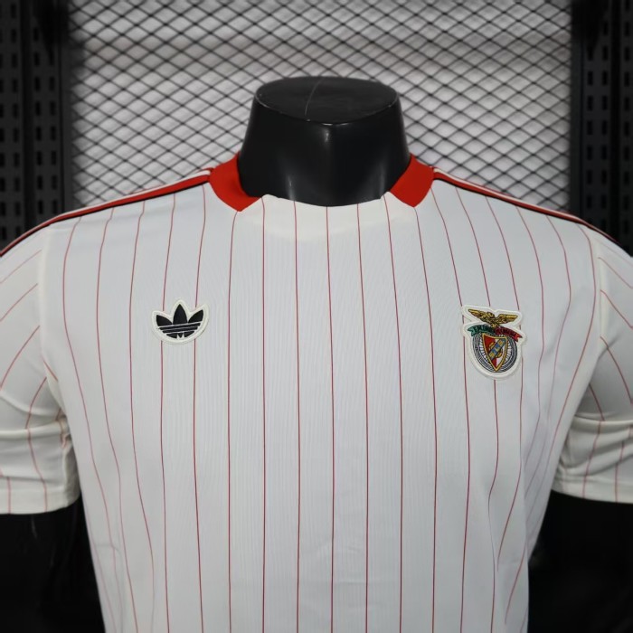 Fan Version 2025-2026 Benfica White Soccer Casual Shirt