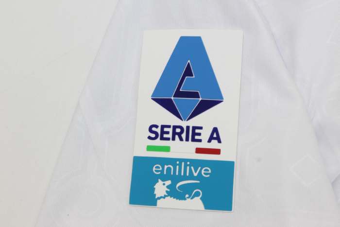 with Serie A Patch Fan Version 2025-2026 As Roma Third Away White Soccer Jersey Football Shirt
