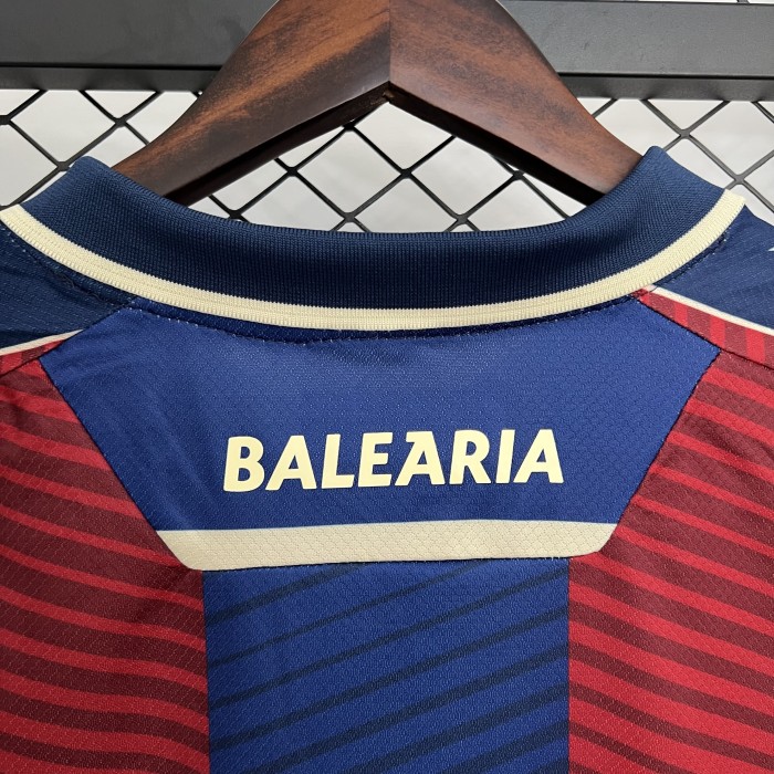 Fan Version 2025-2026 Levante Home Soccer Jersey Football Shirt