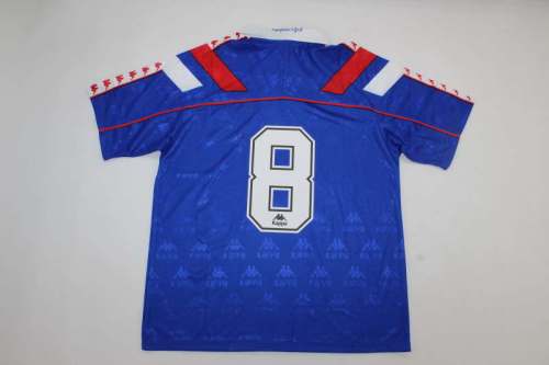 Retro Jersey 1994-1995 Athletic Bilbao 8 Away Blue Soccer Jersey Vintage Football Shirt