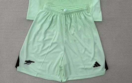 Fan Version 2025-2026 Arsenal Light Green Goalkeeper Soccer Shorts Football Shorts