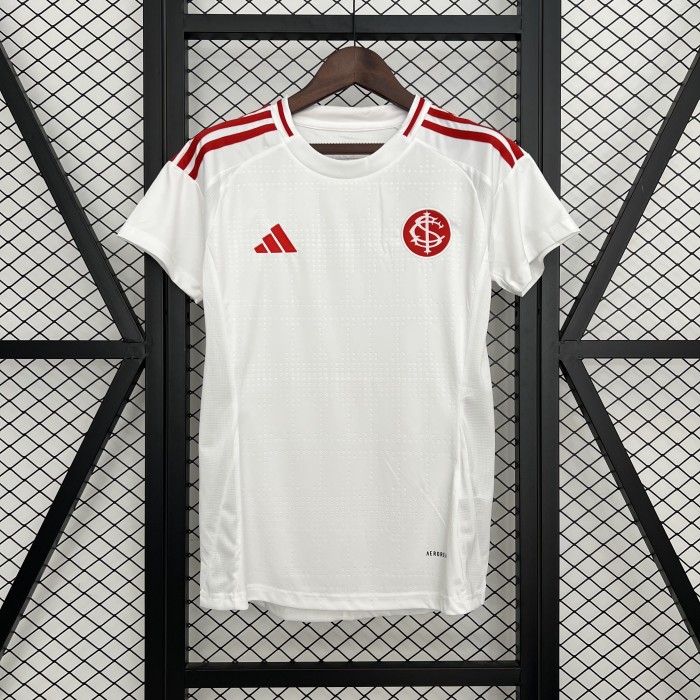 Women 2025-2026 Sport Club Internacional Away White Soccer Jersey Girl Football Shirt