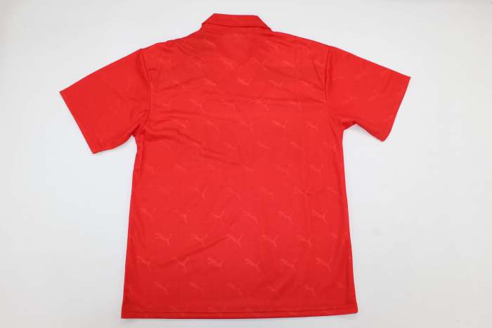 Retro Jersey 1990-1993 Atletico Madrid Away Red Soccer Jersey Vintage Football Shirt