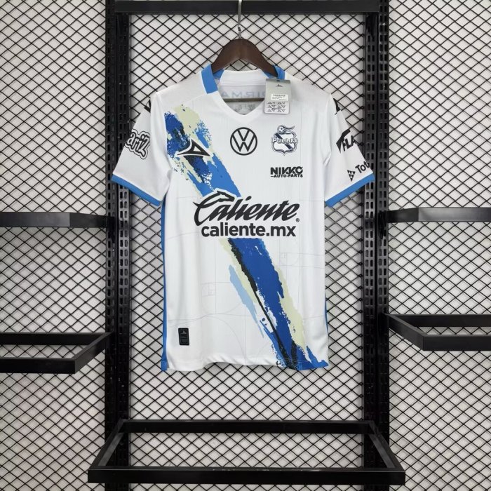 Fan Version 2025-2026 Puebla Home Soccer Jersey Football Shirt