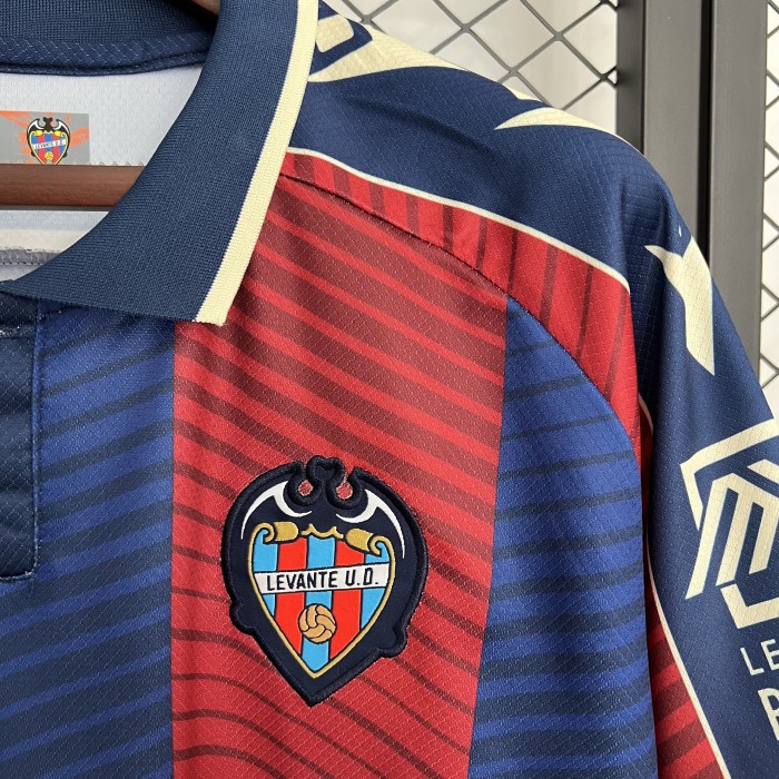 Fan Version 2025-2026 Levante Home Soccer Jersey Football Shirt