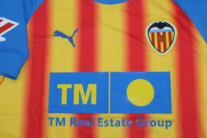 with Sponor Logo+LALIGA Patch Fans Version 2025-2026 Valencia GAYA 14 Third Away Soccer Jersey Football Shirt