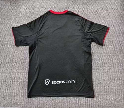 Fans Version 2025-2026 Sevilla Third Away Black Soccer Jersey Football Shirt