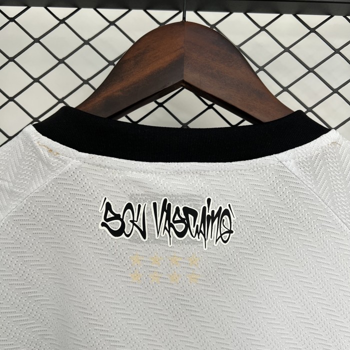 Women 2025-2026 Vasco Da Gama Away White Soccer Jersey Girl Football Shirt