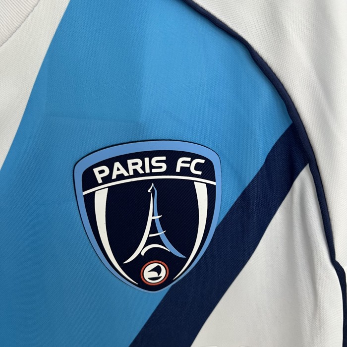 Fan Version 2025-2026 Paris FC Away White Soccer Jersey Football Maillot