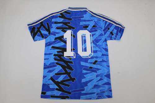 Retro Jersey 1992-1993 Schalke 04 10 Home Soccer Jersey Vintage Football Shirt