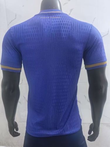 Player Version 2025-2026 AS Monaco Away Blue Soccer Jersey Football Shirt