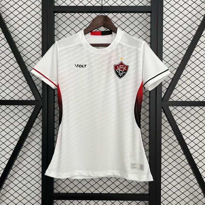 Women Fluminense 2025-2026 Away White Soccer Jersey Girl Football Shirt