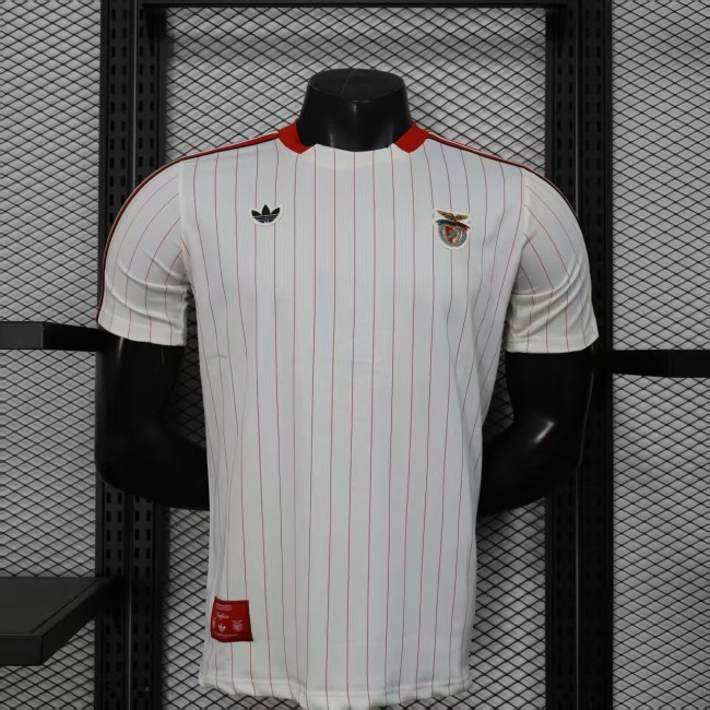 Fan Version 2025-2026 Benfica White Soccer Casual Shirt