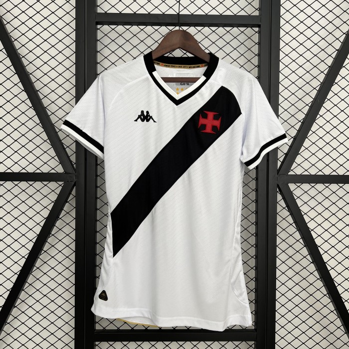 Women 2025-2026 Vasco Da Gama Away White Soccer Jersey Girl Football Shirt