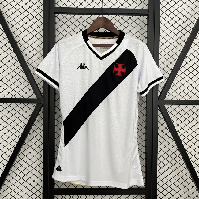 Women 2025-2026 Vasco Da Gama Away White Soccer Jersey Girl Football Shirt