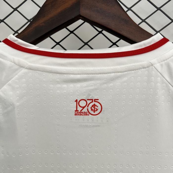 Women 2025-2026 Sport Club Internacional Away White Soccer Jersey Girl Football Shirt