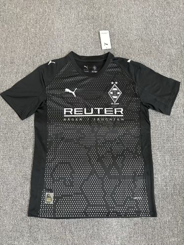 Fan Version 2025-2026 Borussia Monchengladbach Third Away Black Soccer Jersey Football Shirt