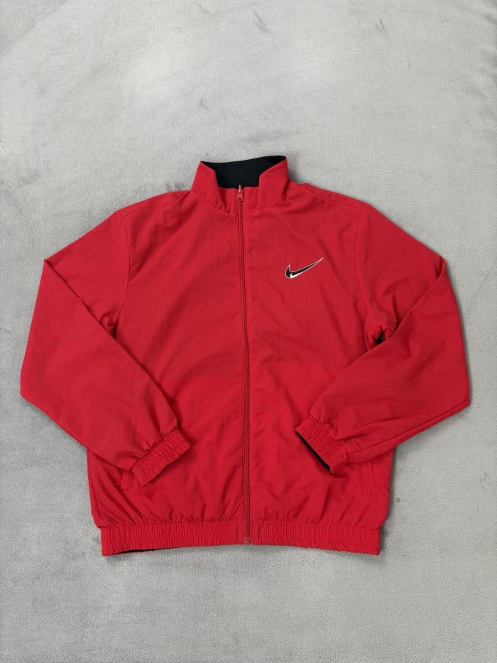 2025-2026 Nk Black/Red Soccer Reversible Windbreaker Jacket Football Jacket