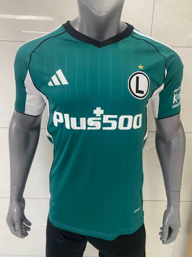 Fans Version 2025-2026 Legia Warsaw Away Green Soccer Jersey Legia Warszawa Football Shirt