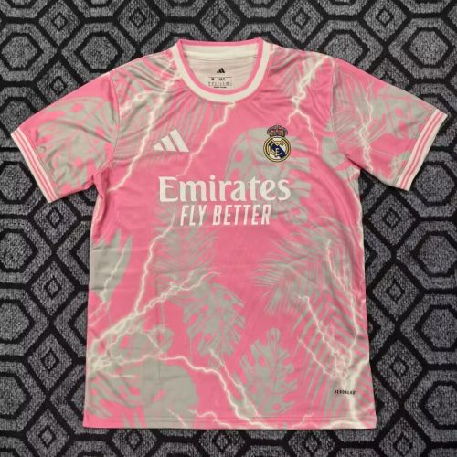 Fans Version 2025-2026 Real Madrid Pink Special Edition Soccer Jersey Real Football Shirt