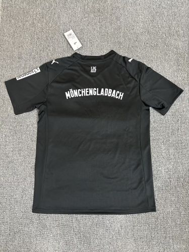 Fan Version 2025-2026 Borussia Monchengladbach Third Away Black Soccer Jersey Football Shirt