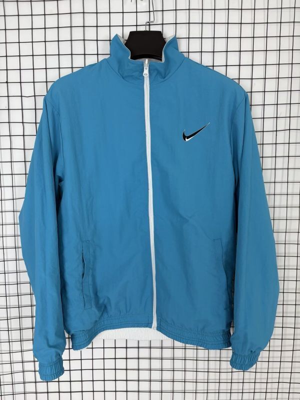 2025-2026 NK Blue/White Soccer Reversible Windbreaker Jacket Football Jacket