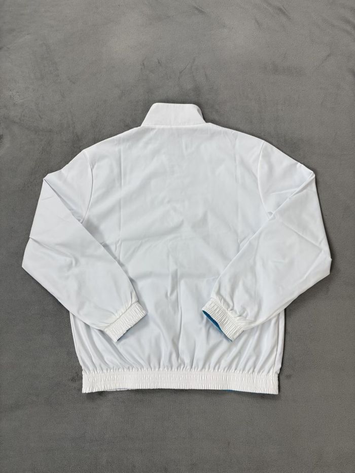 2025-2026 NK Blue/White Soccer Reversible Windbreaker Jacket Football Jacket