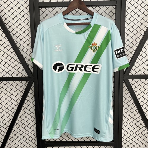 Fans Version 2025-2026 Real Betis Away Blue Soccer Jersey Football Shirt