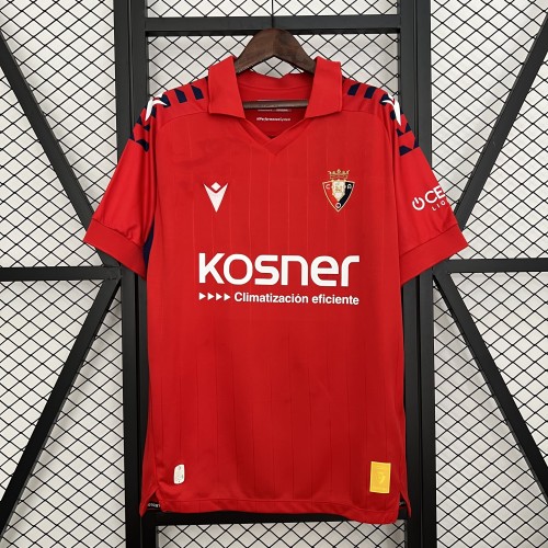 Fans Version 2025-2026 Osasuna Home Soccer Jersey Camisetas de Futbol
