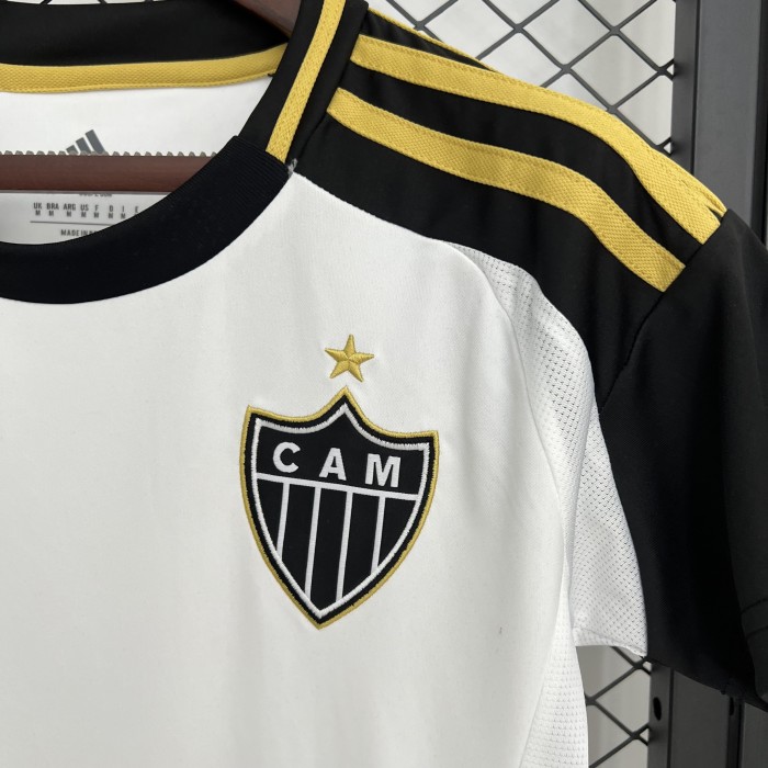Women 2025-2026 Atletico Mineiro Away White Soccer Jersey Girl Football Shirt